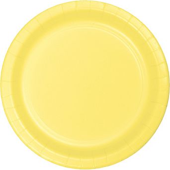 Club Pack Of 240 Mimosa Yellow Disposable Banquet Party Luncheon Plates 7"