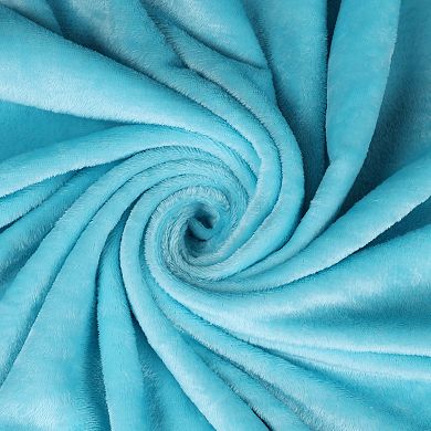 SUPERIOR Fleece Plush Medium Weight Throw Blanket