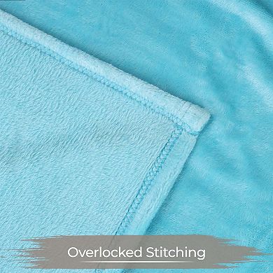 SUPERIOR Fleece Plush Medium Weight Throw Blanket