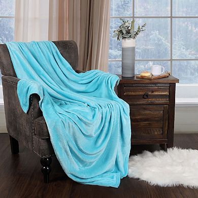 SUPERIOR Fleece Plush Medium Weight Throw Blanket