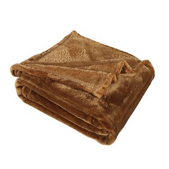 SUPERIOR Fleece Plush Medium Weight Throw Blanket