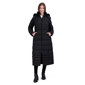 Women's Halitech Heavyweight Faux-Fur Trim Maxi Puffer Jacket