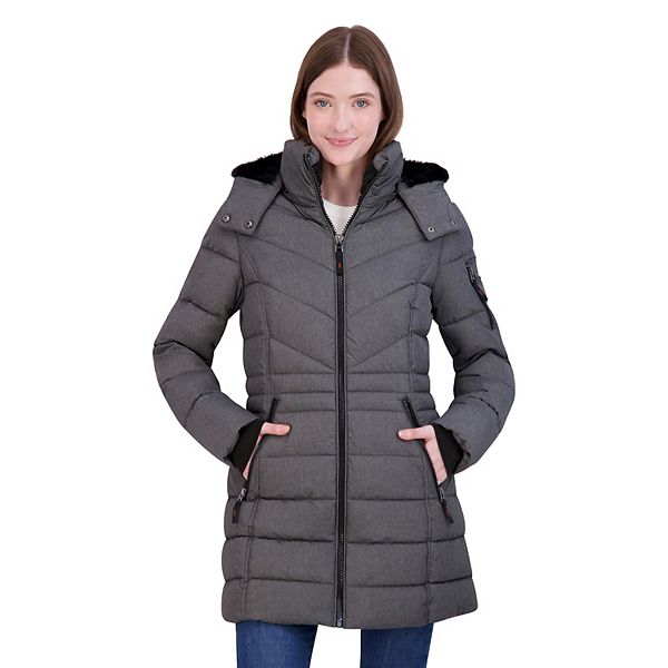 Women s platziert Halitech Faux Fur Hood Quilted