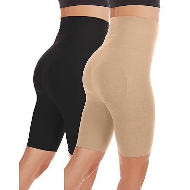 High-waisted Sculpted Thigh Shapers 2-pack