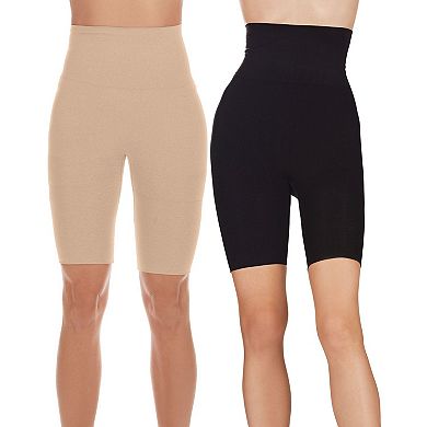 High-waisted Sculpted Thigh Shapers 2-pack