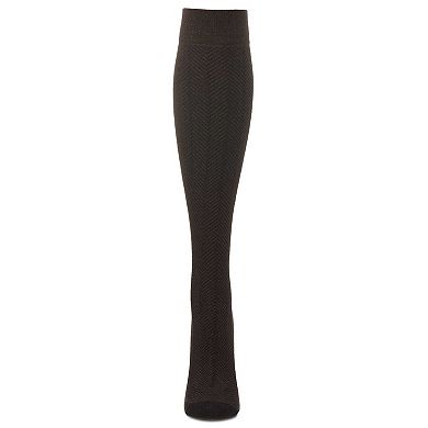 Herringbone Cotton Blend Knee High Sock
