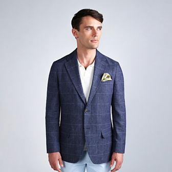 Men's J.M. Haggar Premium Tailored Fit Windowpane Sport Coat