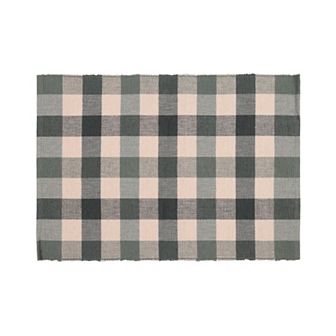 Mingle & Co. Plaid Yarn Dyed Woven Rib Placemat