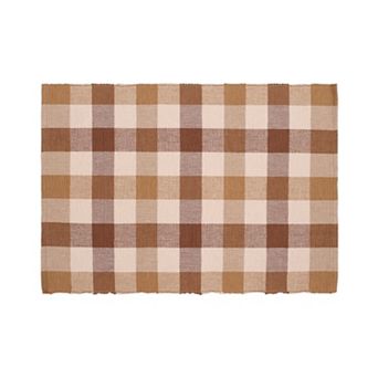 Mingle & Co. Plaid Yarn Dyed Woven Rib Placemat