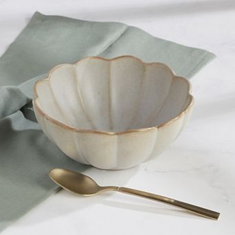 Mingle & Co. Vivienne Scalloped Edge Cereal Bowl