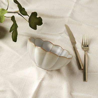 Mingle & Co. Vivienne Scalloped Edge Cereal Bowl
