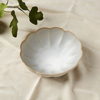 Mingle & Co. Vivienne Scalloped Edge Deep Plate