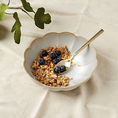 Mingle & Co. Vivienne Scalloped Edge Deep Plate