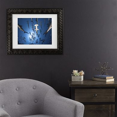 Trademark Fine Art Hammerhead Shark Matted Framed Wall Art