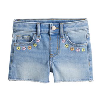 Baby & Toddler Girl Jumping Beans® Mid-Rise Embellished Denim Shorts