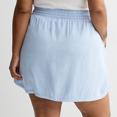 Plus Size Sonoma Goods For Life® Short Utility Skirt