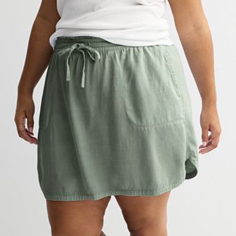 Plus Size Sonoma Goods For Life® Short Utility Skirt