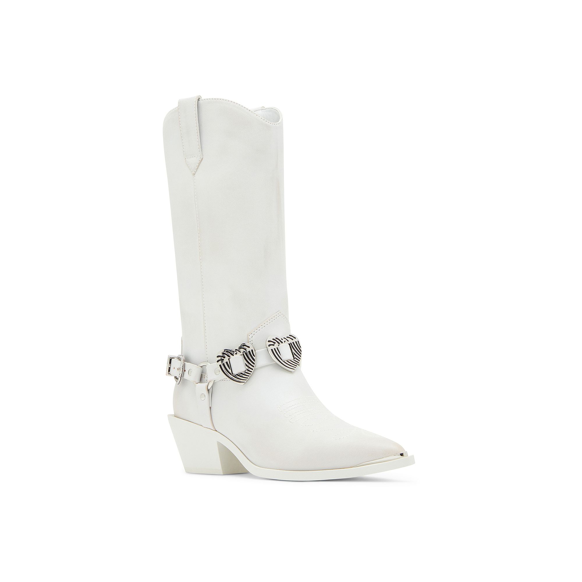 madden girl Sweetheart Womens Cowboy Boots, Size: 5, White