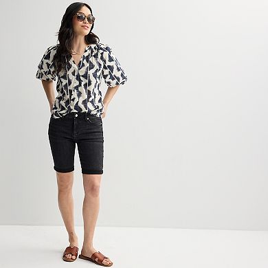 Women's Sonoma Goods For Life® Roll Cuff Bermuda Shorts