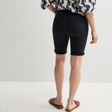 Women's Sonoma Goods For Life® Roll Cuff Bermuda Shorts