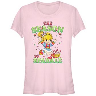 Juniors' Rainbow Brite The Season To Sparkle Fitted Graphic Tee