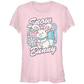 Juniors' Strawberry Shortcake Snow Bunny Fitted Graphic Tee