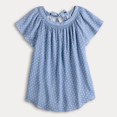Women's LC Lauren Conrad Shirred Neck Shell Top