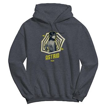 Men's Gray Astrid Pose Fill Beetlejuice Graphic Hoodie