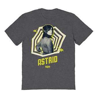 Men's Gray Astrid Pose Fill Beetlejuice Graphic Tee