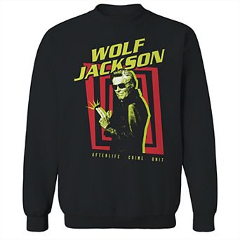 Men's Wolf Jackson Beetlejuice Graphic Crew Fleece Sweatshirt