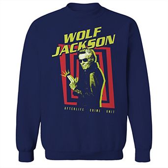 Men's Wolf Jackson Beetlejuice Graphic Crew Fleece Sweatshirt
