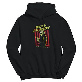 Men's Wolf Jackson Beetlejuice Graphic Crew Fleece Hoodie