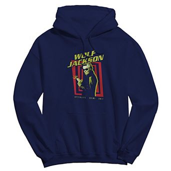 Men's Wolf Jackson Beetlejuice Graphic Crew Fleece Hoodie