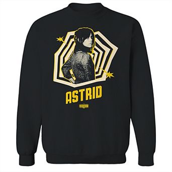Men's Astrid Pose Beetlejuice Graphic Crew Fleece Sweatshirt