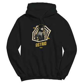 Men's Astrid Pose Beetlejuice Graphic Crew Fleece Hoodie