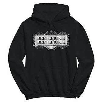 Men's Beetlejuice Logo Beetlejuice Graphic Crew Fleece Hoodie