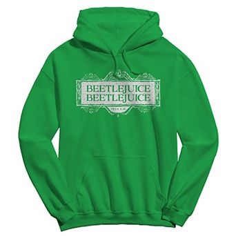 Men's Beetlejuice Logo Beetlejuice Graphic Crew Fleece Hoodie