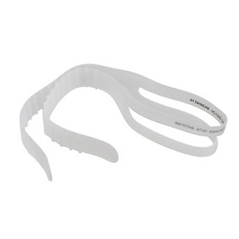 21 in White and Clear Replacement Mask Strap Swimming Pool Accessory