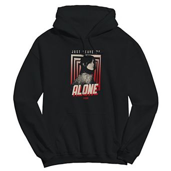 Men's Just Leave Me Alone Beetlejuice Graphic Crew Fleece Hoodie