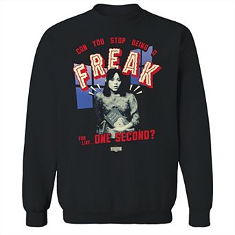Men's Freak Beetlejuice Graphic Crew Fleece Sweatshirt
