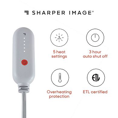 Sharper Image Amira Dream Soft Electric Heated Throw