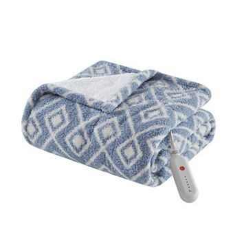 Sharper Image Amira Dream Soft Electric Heated Throw Blanket