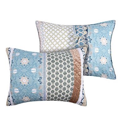 Thalia Stylized Florals And Geometric Prints Bohemian Ultimate Comfort Sham