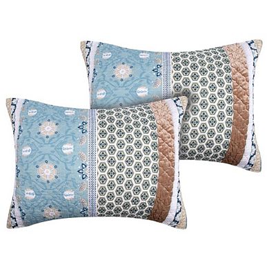 Thalia Stylized Florals And Geometric Prints Bohemian Ultimate Comfort Sham