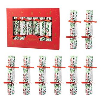 Glitzhome 8 pk Christmas Party Cracker With Gift Contents