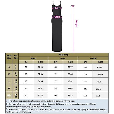 Women Full Slip Under Dresses Sleeveless Adjustable Spaghetti Strap Cami Maxi Dress