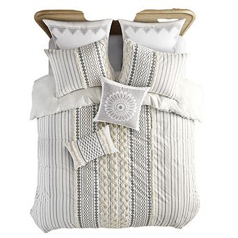 Imani Geometric Print Cotton Duvet Cover Set, Belen Kox