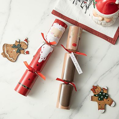 Glitzhome 6pk Christmas Party Cracker With Gift Contents