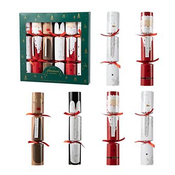 Glitzhome 6 pk Christmas Party Cracker With Gift Contents
