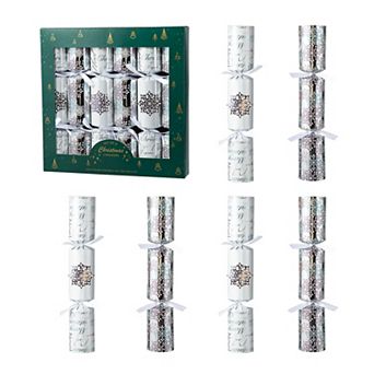 Glitzhome 6 pk Christmas Party Cracker With Gift Contents
